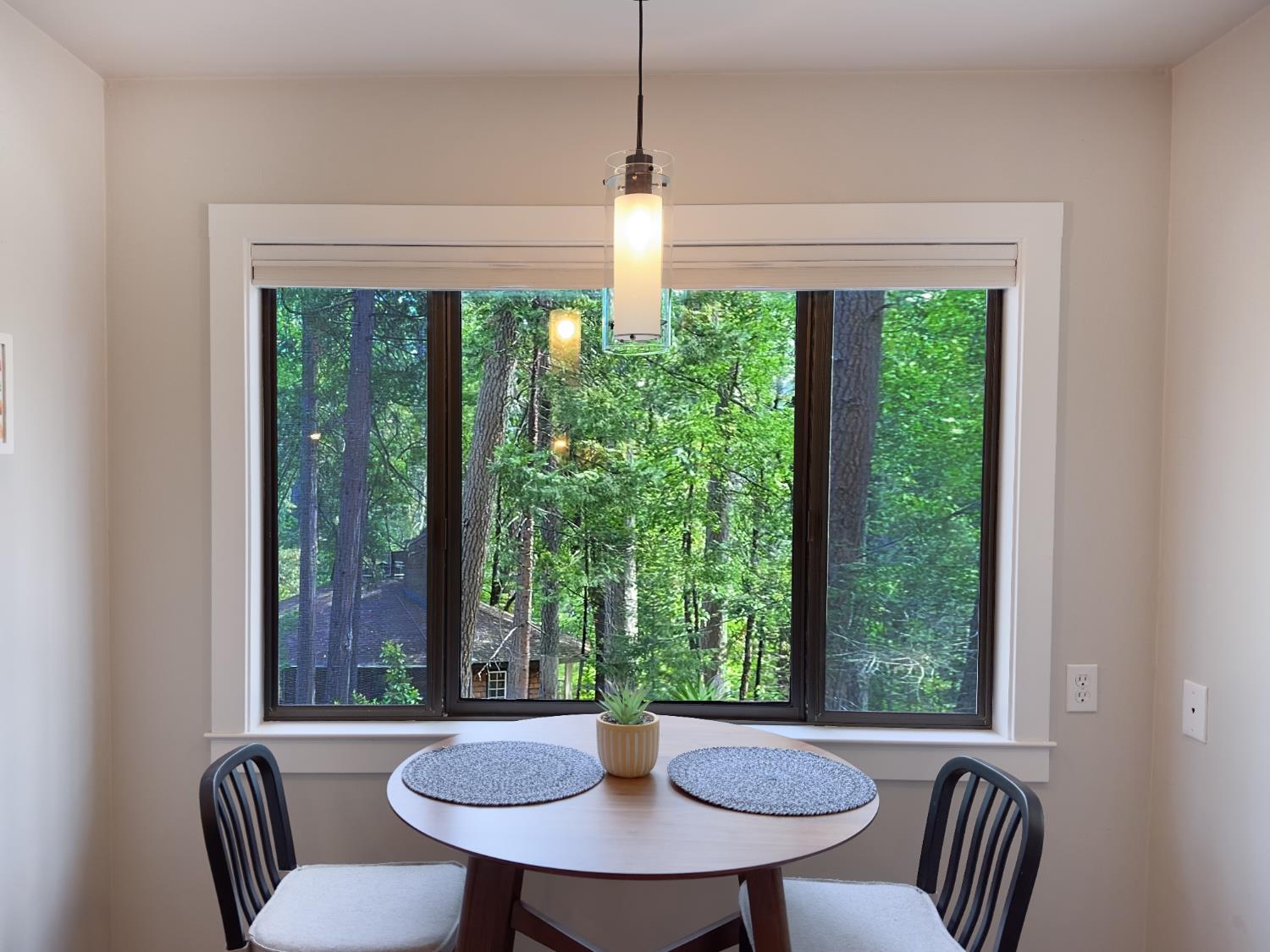 157 Grove Street Nevada City, CA 95959 - Photo 22 of 55 a view of a dining room with furniture window and outside view