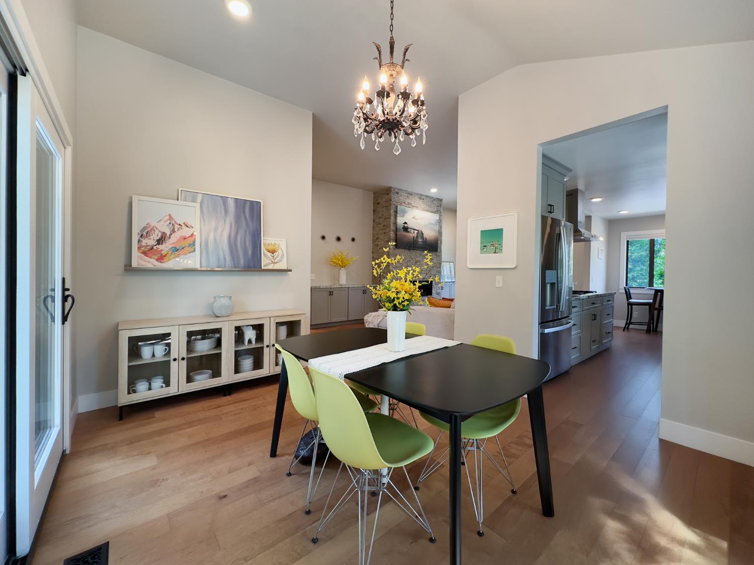 157 Grove Street Nevada City, CA 95959 - Photo 25 of 55 a view of a dining room with furniture and wooden floor