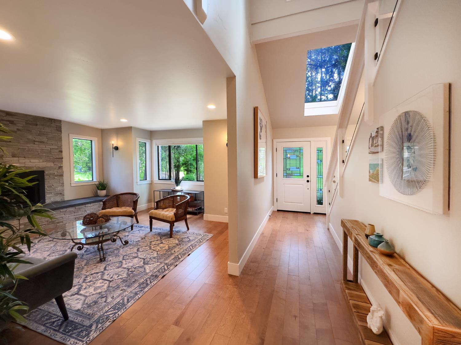157 Grove Street Nevada City, CA 95959 - Photo 33 of 55 a living room with furniture and a wooden floor
