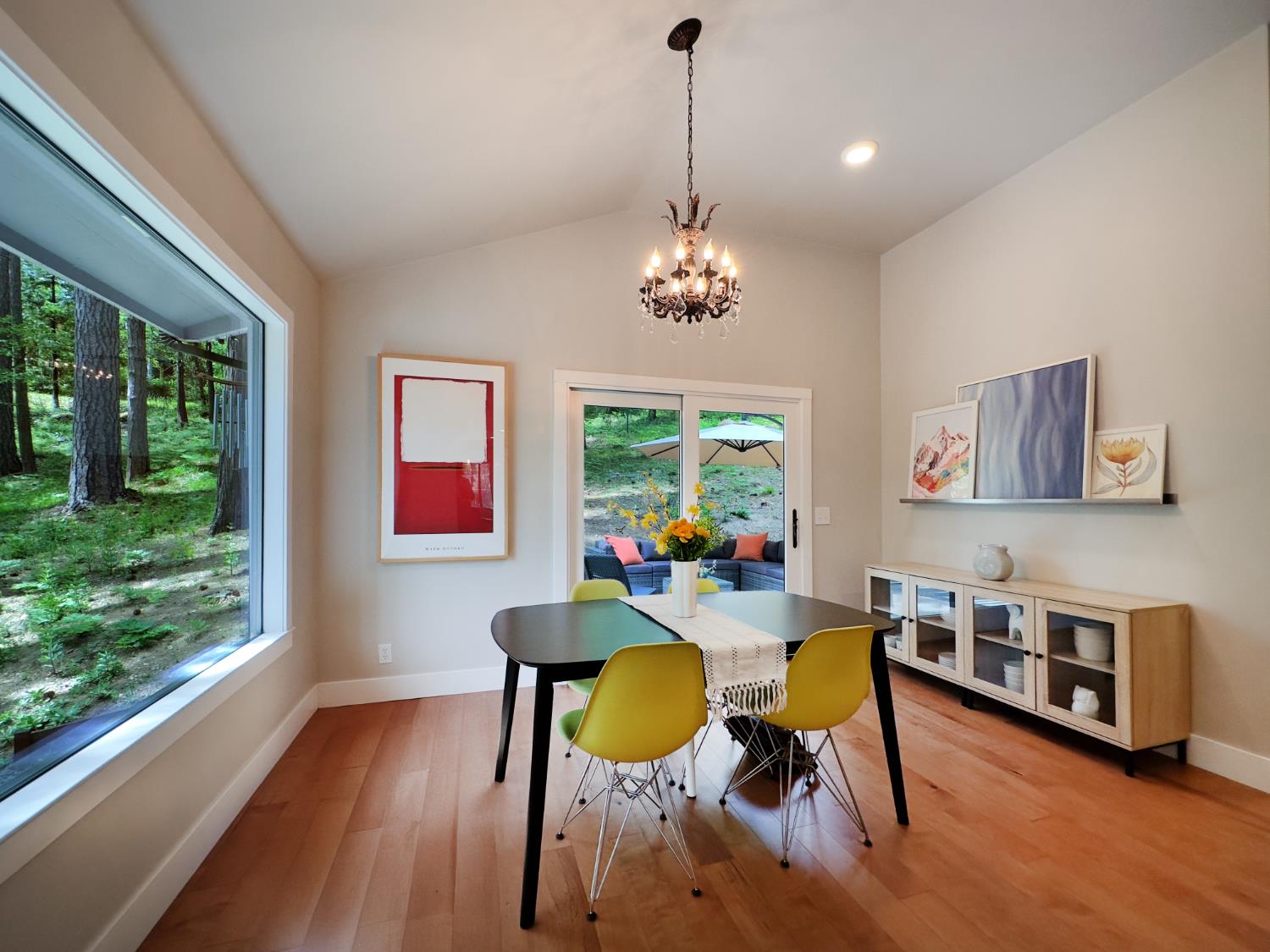 157 Grove Street Nevada City, CA 95959 - Photo 8 of 55 a living room with furniture and a wooden floor