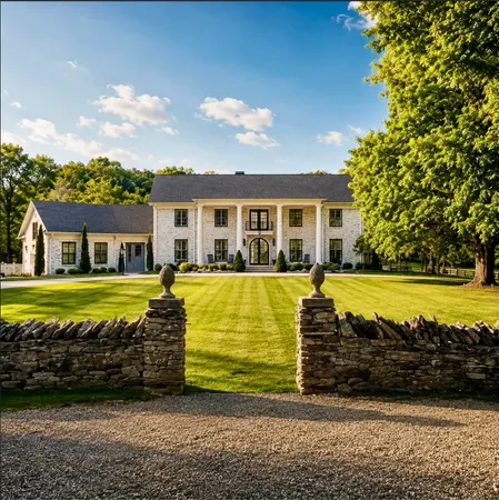 a view of a house with a swimming pool