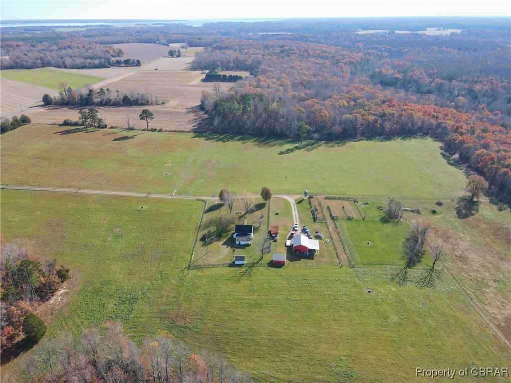 1282 Water View Road Water View, VA 23180 - Photo 42 of 49 Drone / aerial view with a rural view
