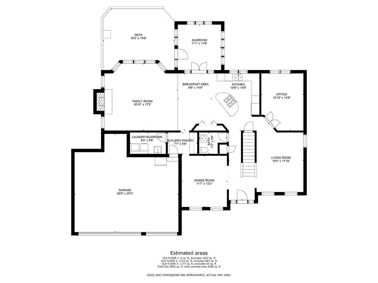 3807 Landsdown Avenue Naperville, IL 60564 - Photo 28 of 29 a picture of floor plan