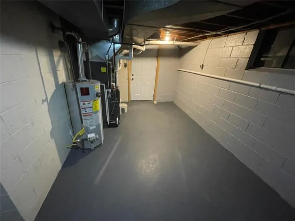 a view of storage and utility room