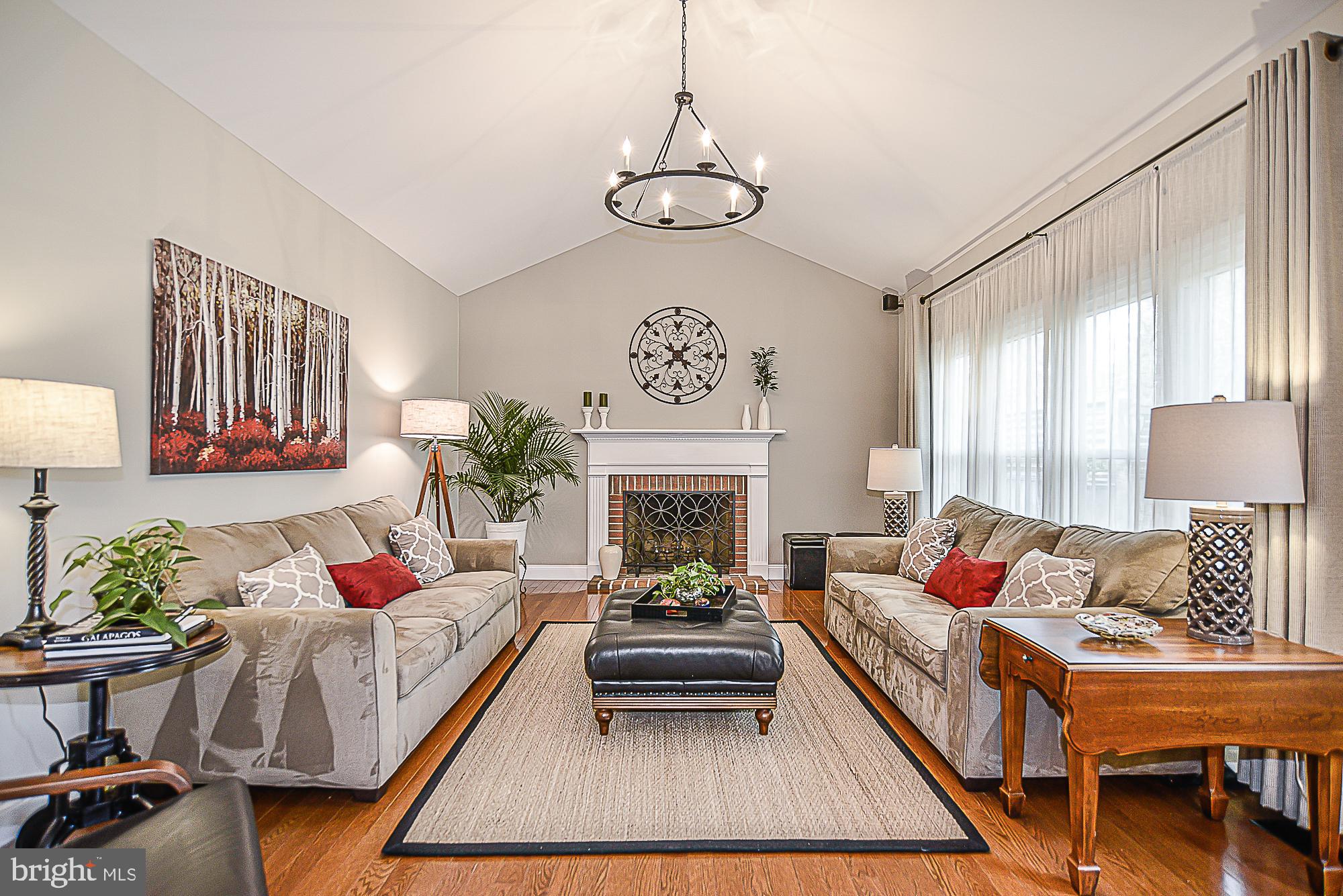 9291 Davis Drive Lorton, VA 22079 - Photo 20 of 57 Family room with cozy wood burning fireplace