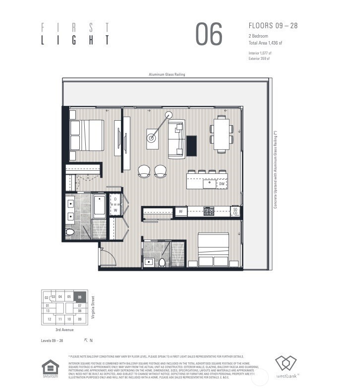 300 Virginia Street, Unit 1706 Seattle, WA 98101 - Photo 12 of 12 a picture of a bench in front of a window