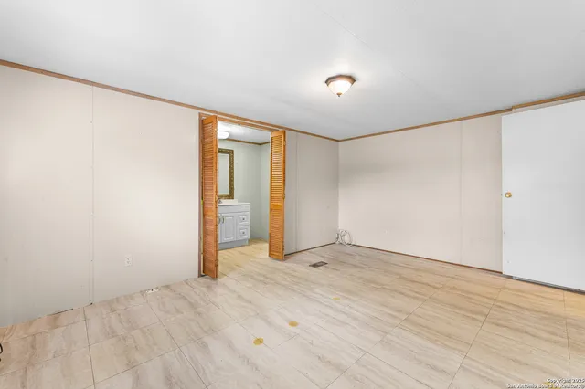 a view of an empty room