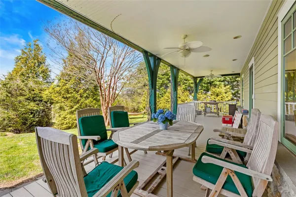 a outdoor space with furniture