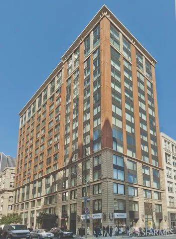 a front view of a building