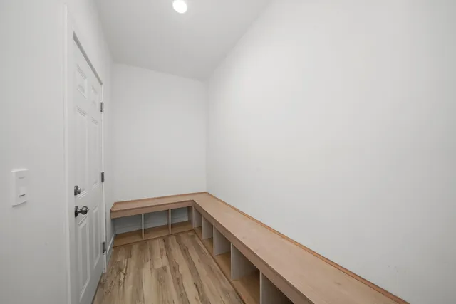 a view of storage and utility room