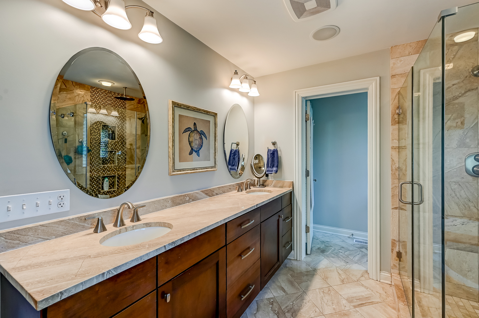 5607 Hillcrest Road Downers Grove, IL 60516 - Photo 25 of 50 a bathroom with a sink and a mirror