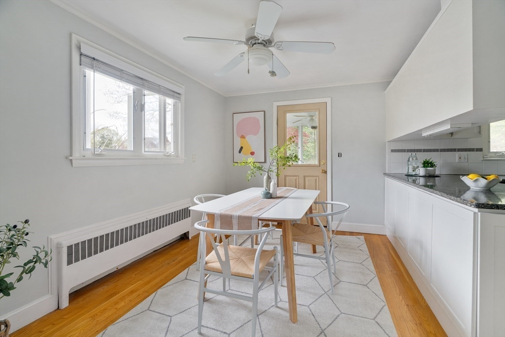 22 Rambler Road Boston, MA 02130 - Photo 9 of 28 a view of a dining room with furniture window and wooden floor