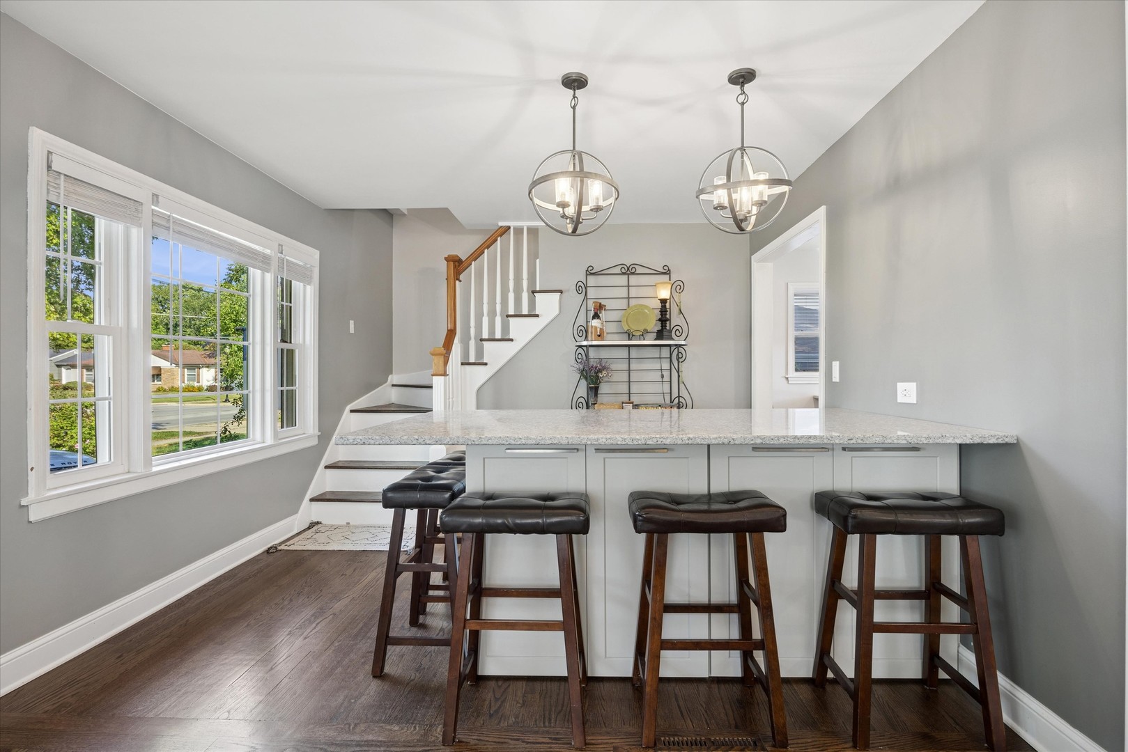 1115 North Main Street Wheaton, IL 60187 - Photo 7 of 27 a view of a dining room with furniture window and wooden floor