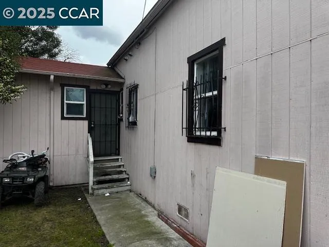 a view of front door