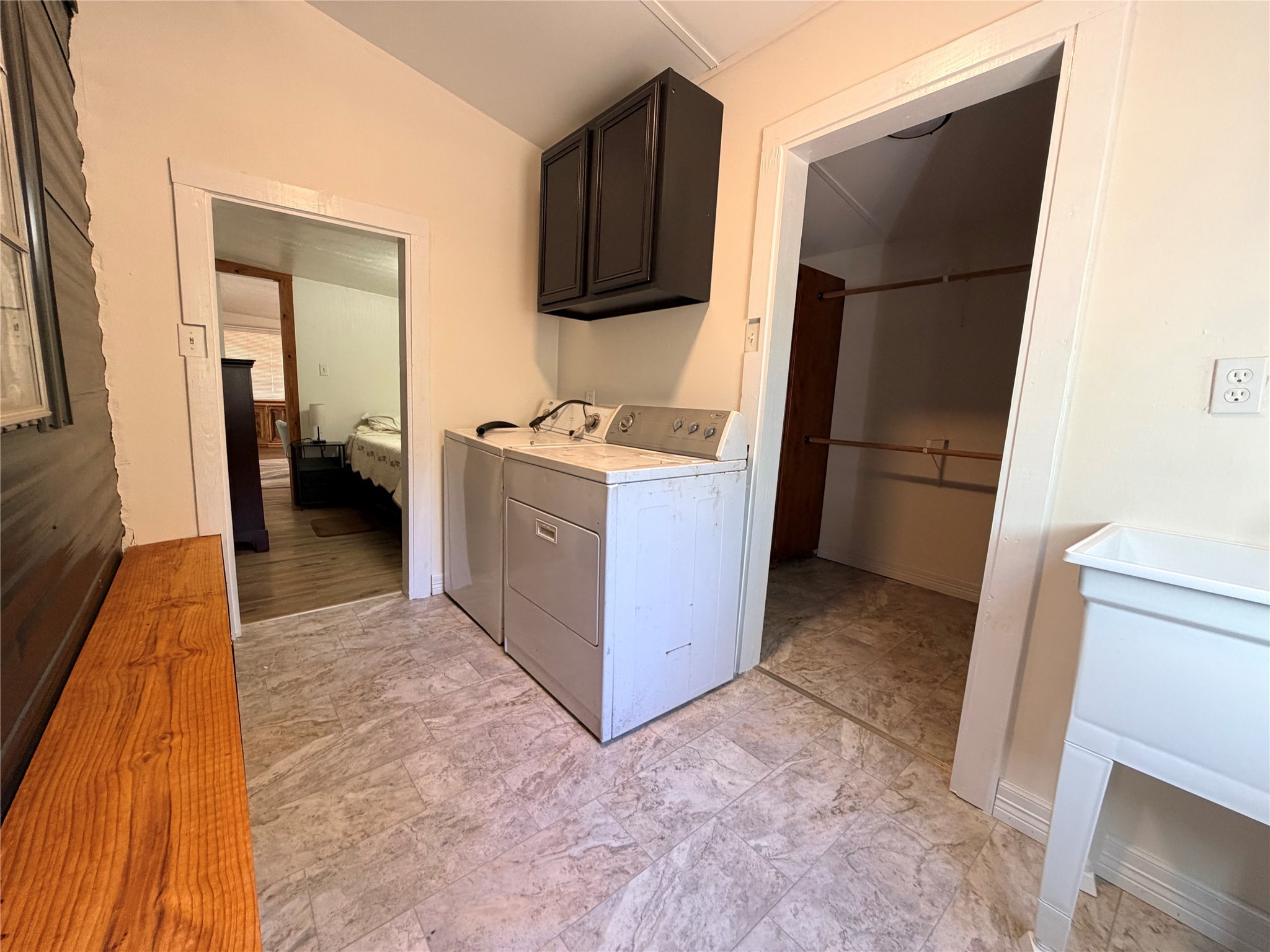 171 County Road 421 Bronson, TX 75930 - Photo 39 of 49 a kitchen with a refrigerator and a sink
