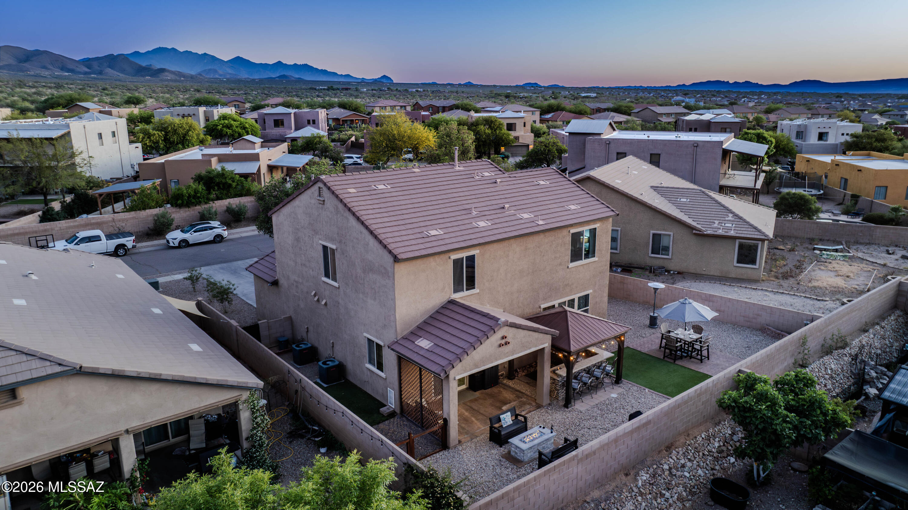 211 East Refuge Loop Vail, AZ 85641 - Photo 40 of 48 an aerial view of houses with a street