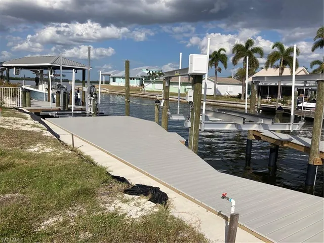 a view of a patio with swimming pool