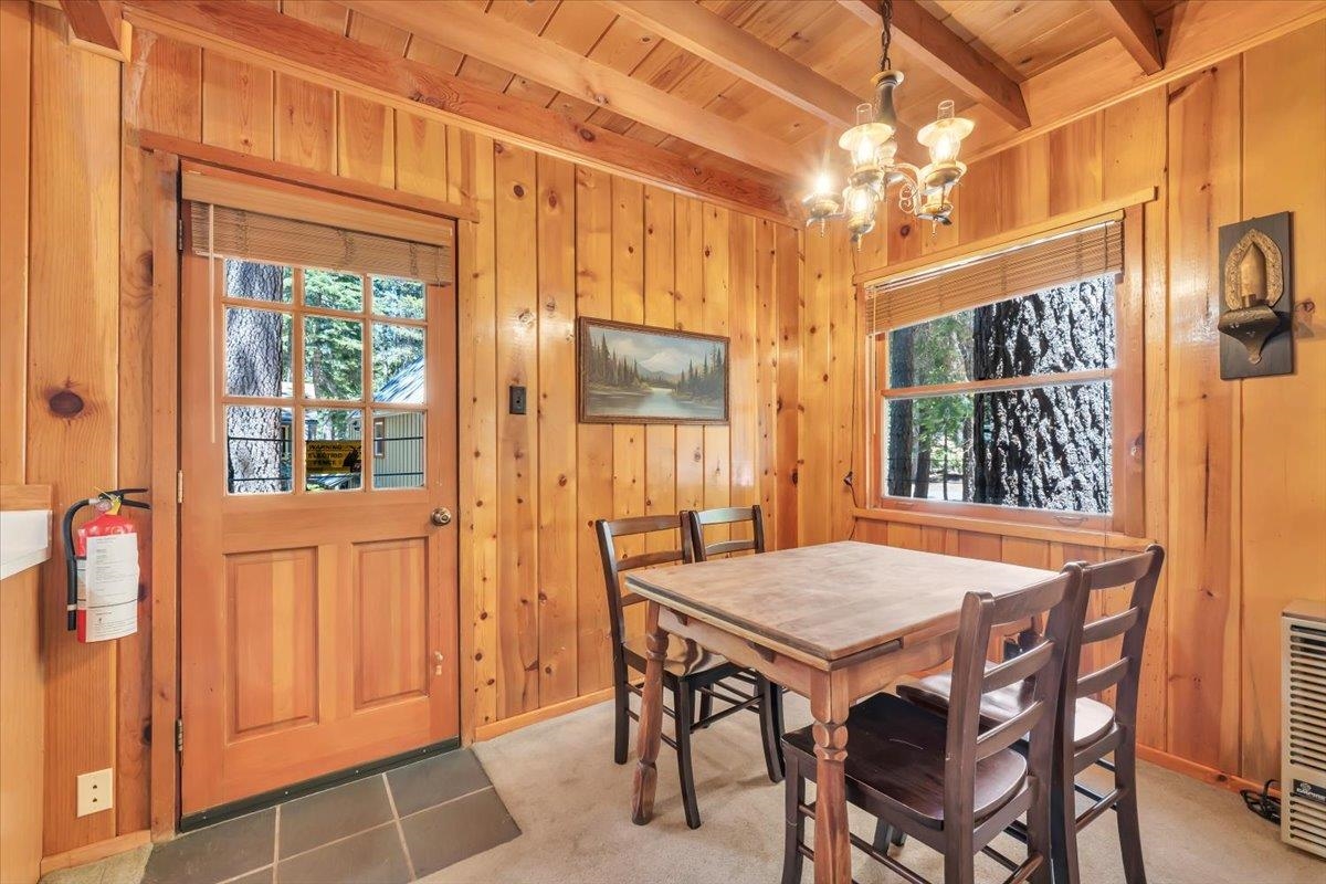 7230 3rd Avenue Tahoma, CA 96142 - Photo 6 of 20 a view of a dining room with furniture and window