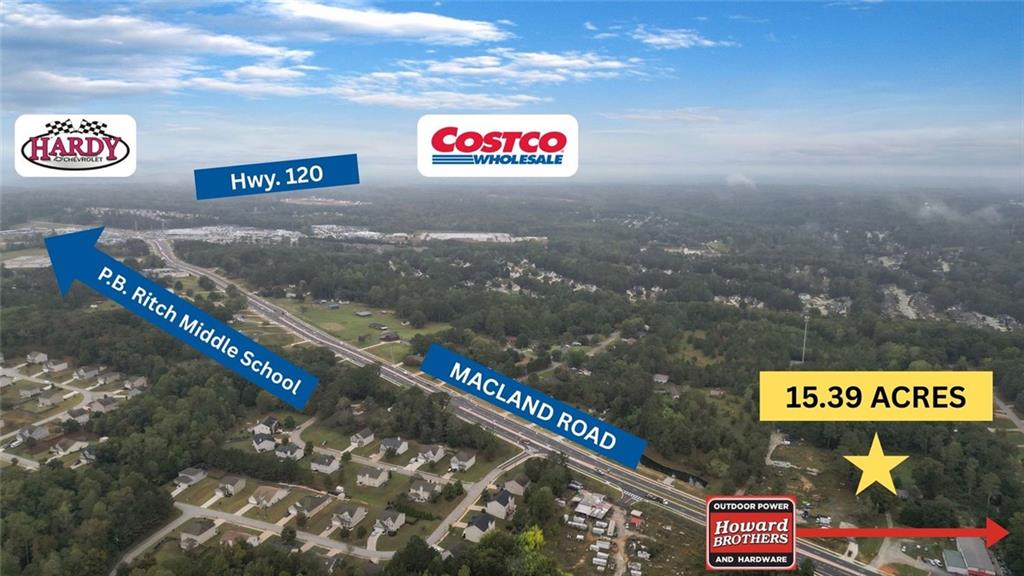 a view of a street with lots of trees