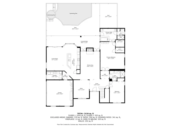 a picture of a room with wall painting