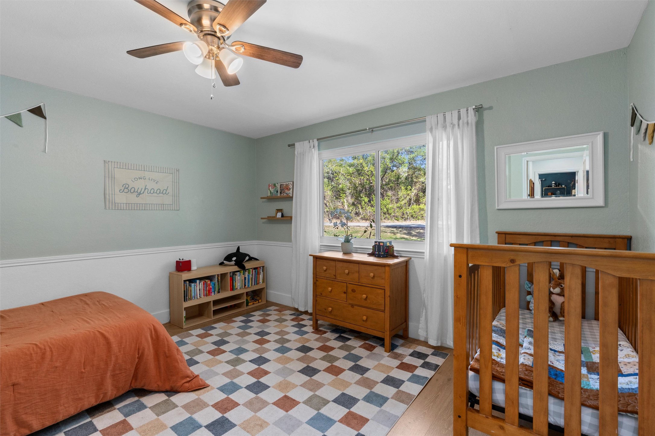 3431 Bliss Spillar Road Manchaca, TX 78652 - Photo 18 of 30 Bedroom with a ceiling fan