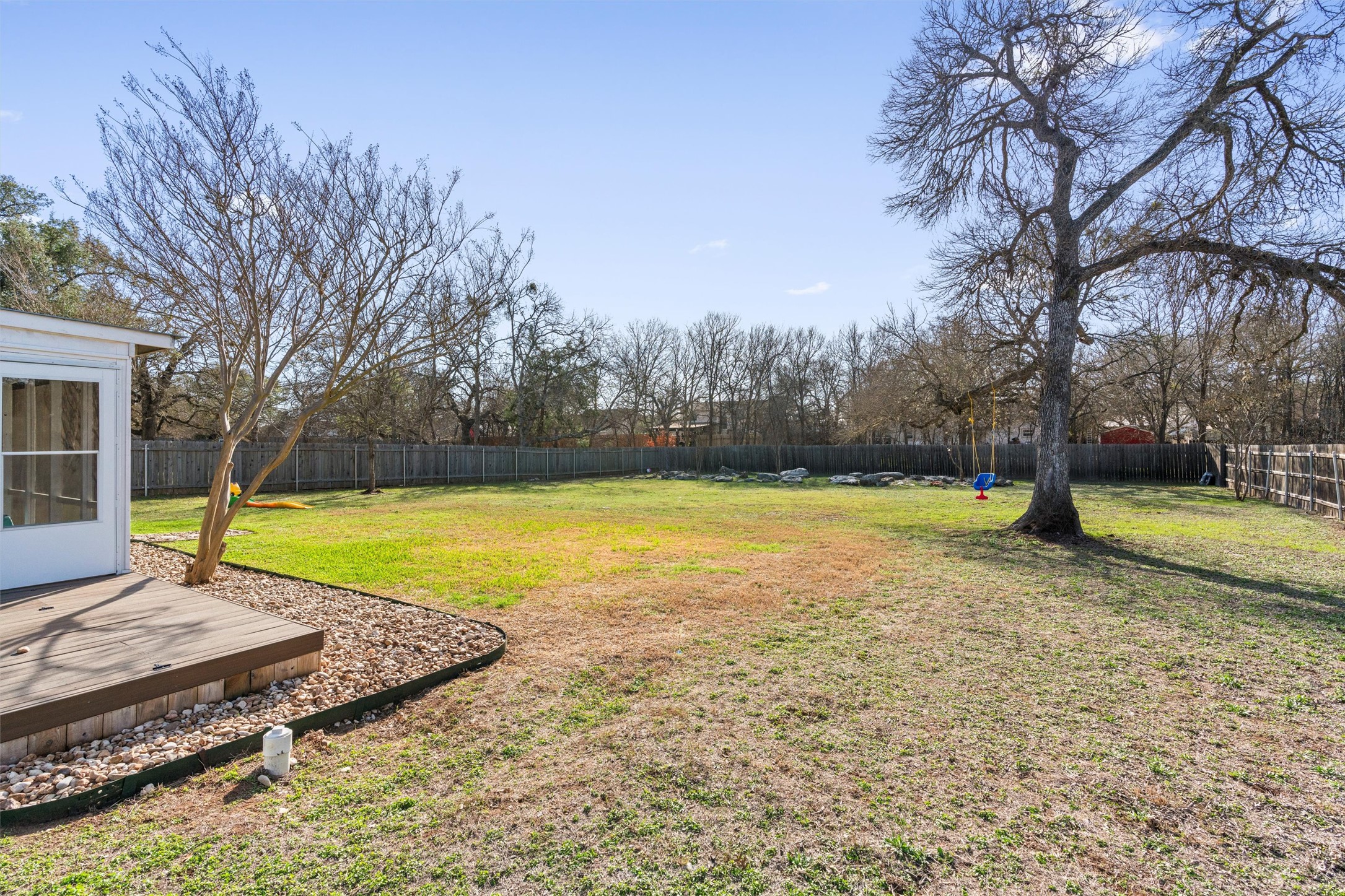 3431 Bliss Spillar Road Manchaca, TX 78652 - Photo 25 of 30 Fenced backyard featuring a deck