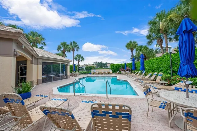a view of outdoor space yard swimming pool and furniture