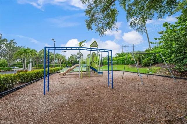 a view of outdoor space with trampoline