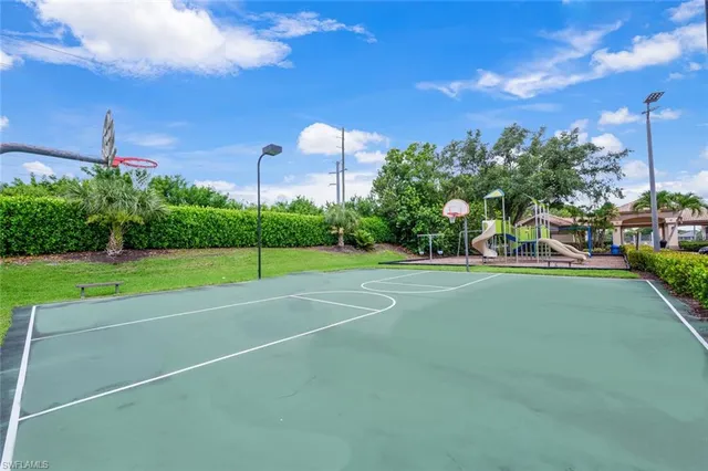 a view of a basketball court