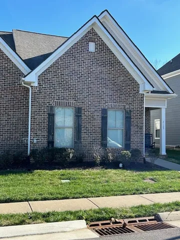 a front view of a house