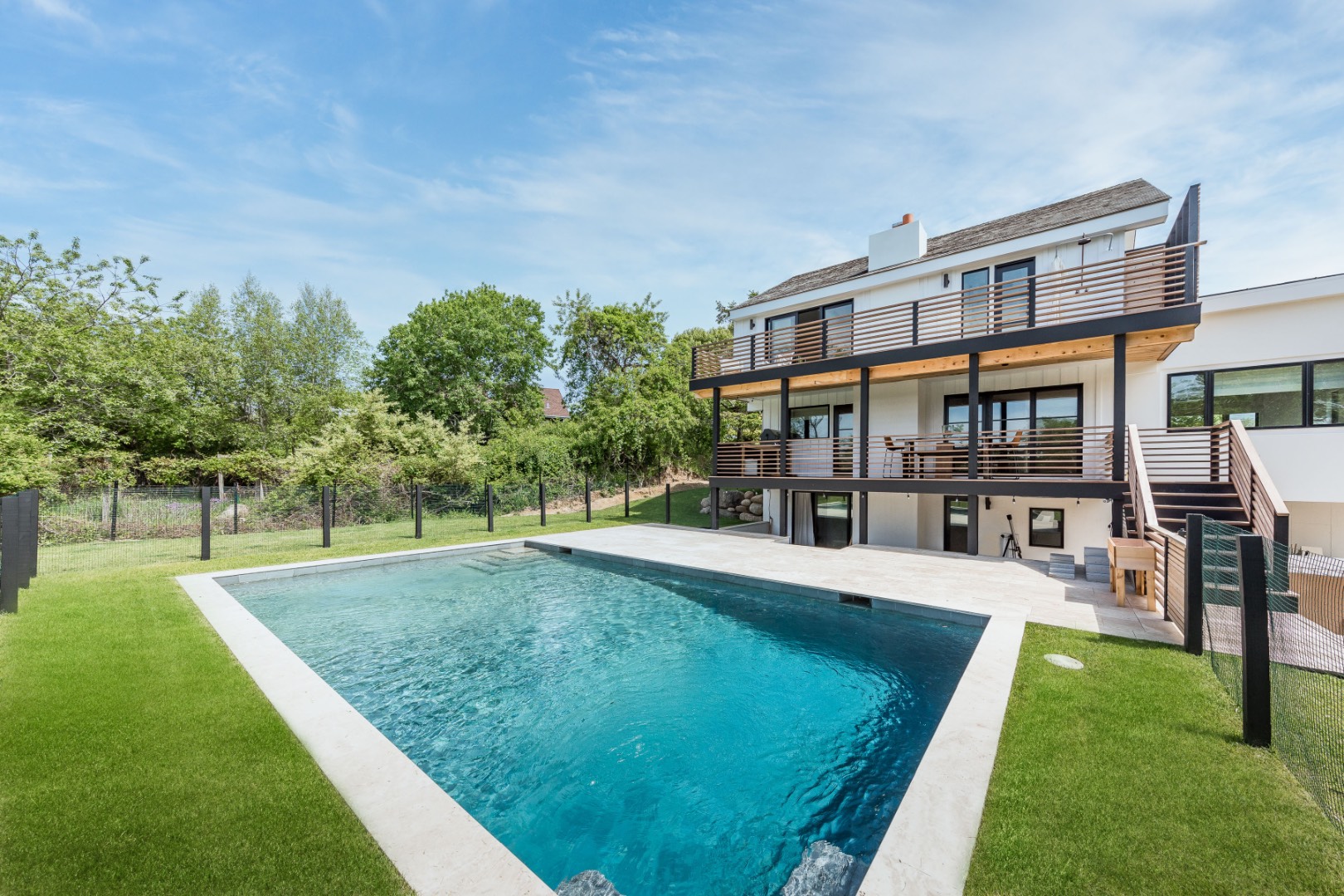 5 Fort Hill Road Montauk, NY 11954 - Photo 1 of 11 swimming pool view with a garden space