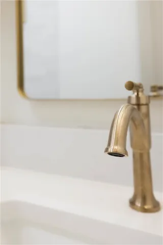 a close view of sink