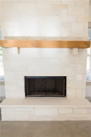 a view of terrace with mountain