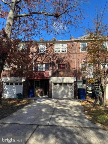a front view of a building with street