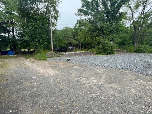 a view of backyard with green space
