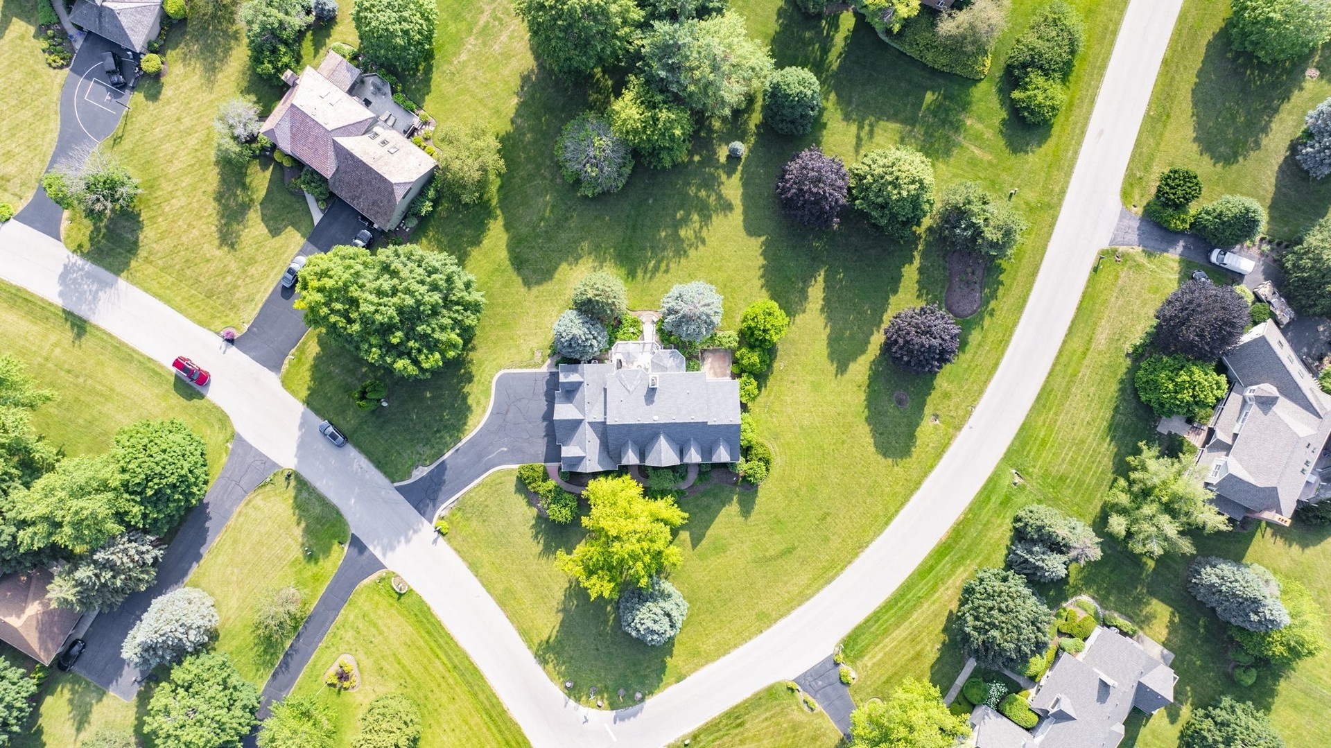 18N250 Sawyer Road Dundee, IL 60102 - Photo 5 of 12 an aerial view of a swimming pool with yard