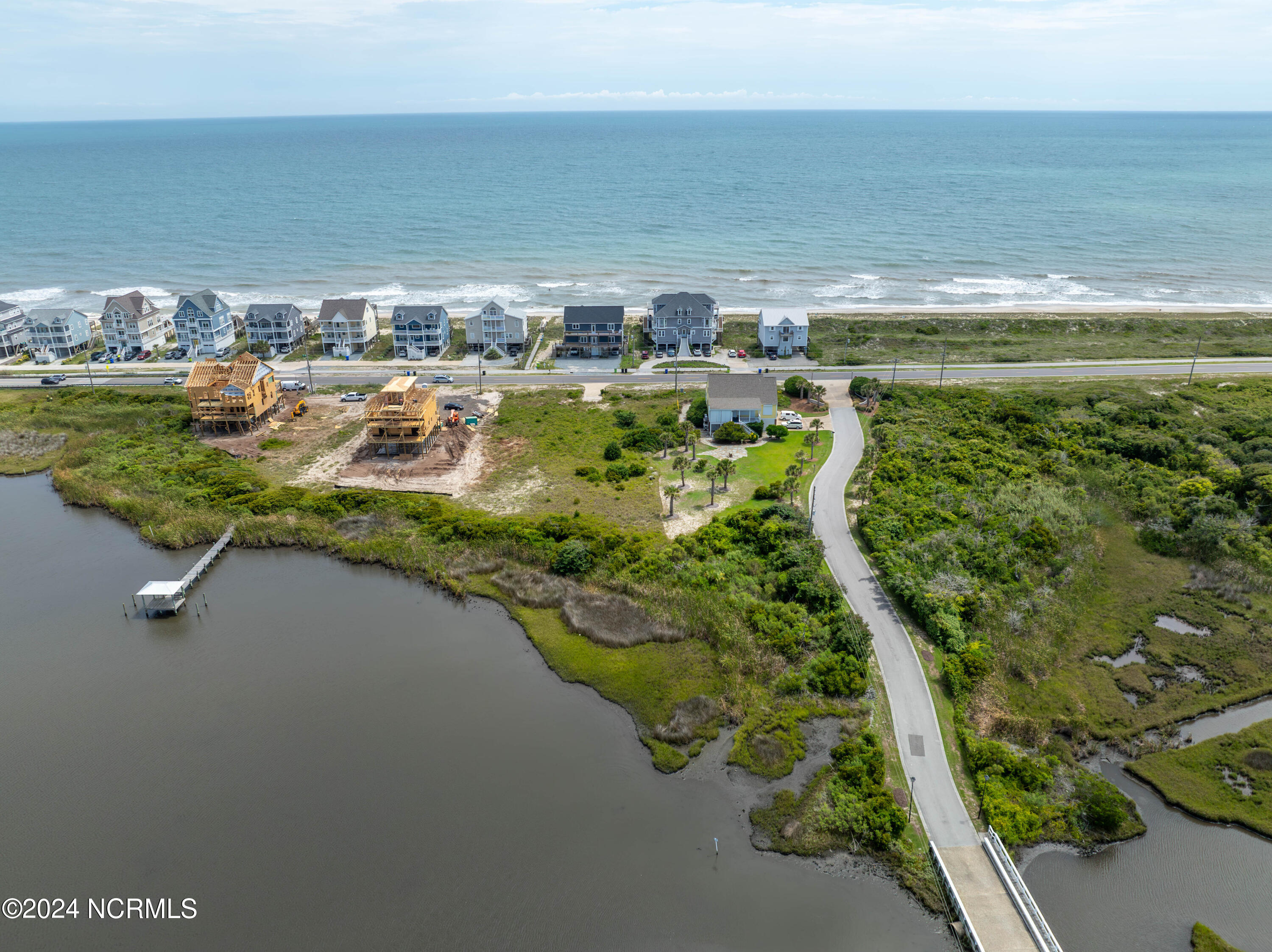 393 New River Inlet Road North Topsail Beach, NC 28460 - Photo 2 of 13 393+397 NRIR + 1 Osprey Dr. - Aerials -