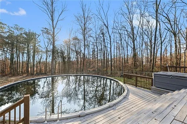 a view of outdoor space with garden