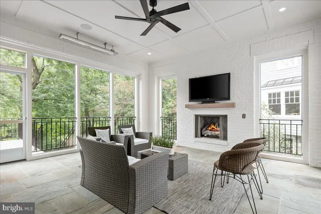 a spacious bathroom with a bathtub and a shower