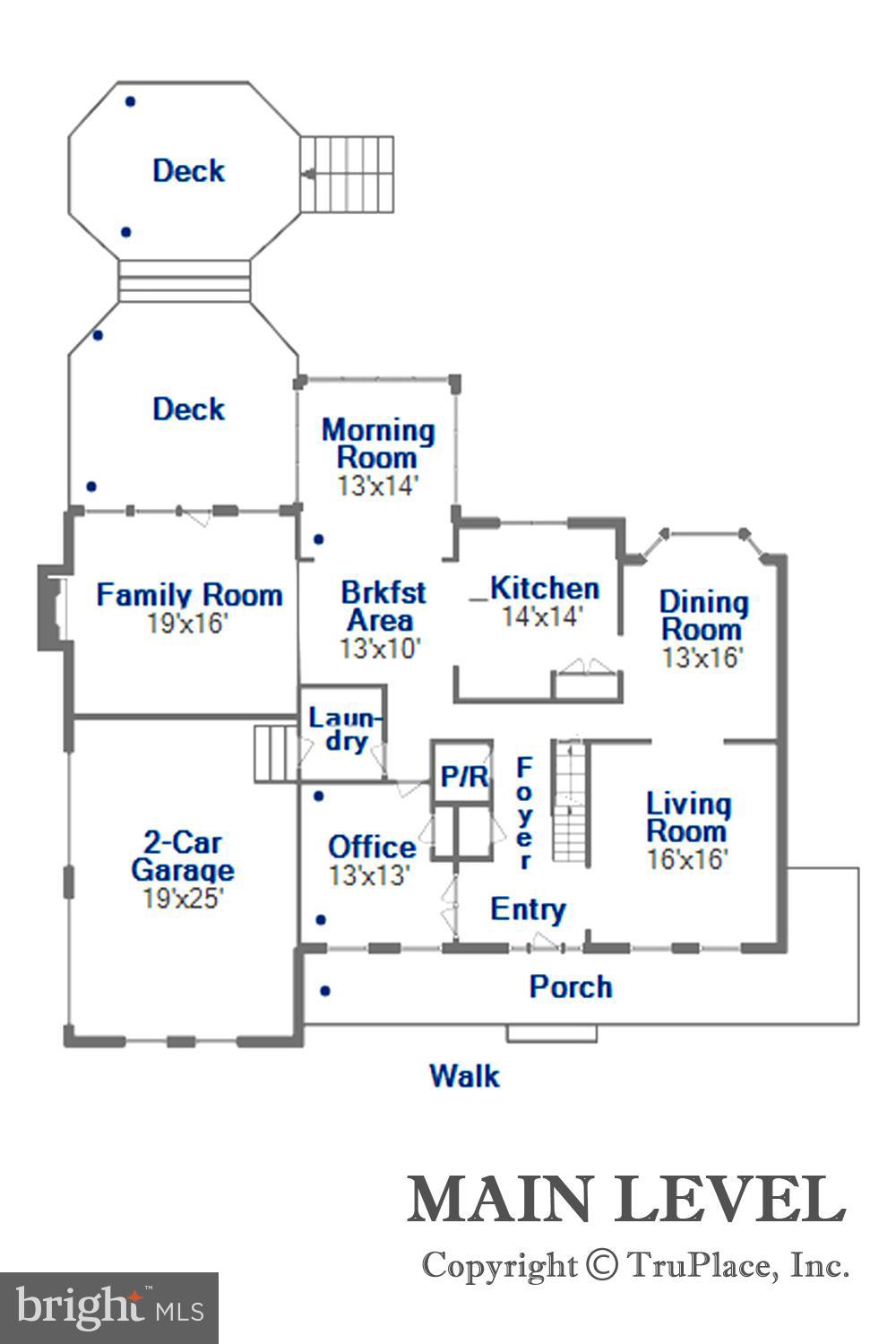 1124 Bay Ridge Road Annapolis, MD 21403 - Photo 58 of 60 Main Level Floor Plan