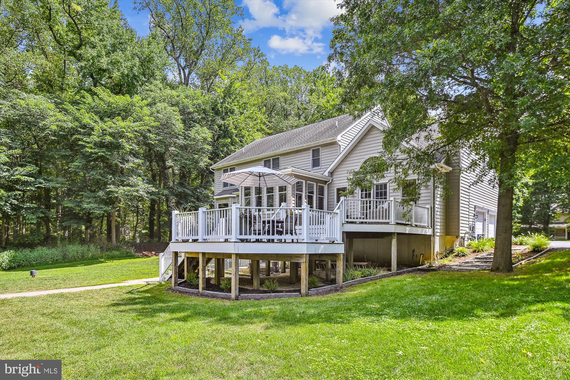 1124 Bay Ridge Road Annapolis, MD 21403 - Photo 28 of 60 Tiered Rear Decking Enveloped by Woods