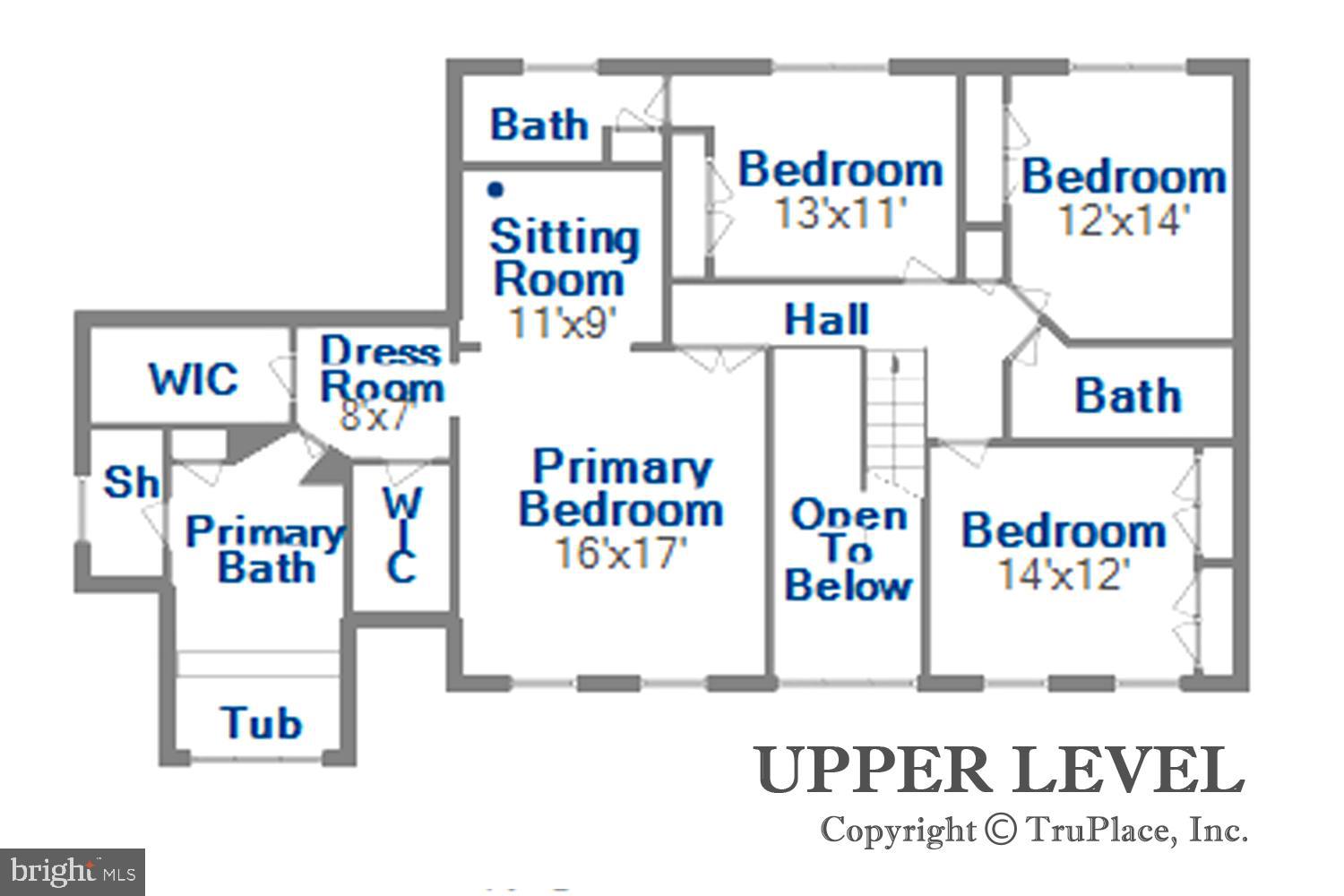 1124 Bay Ridge Road Annapolis, MD 21403 - Photo 59 of 60 Upper Level Floor Plan