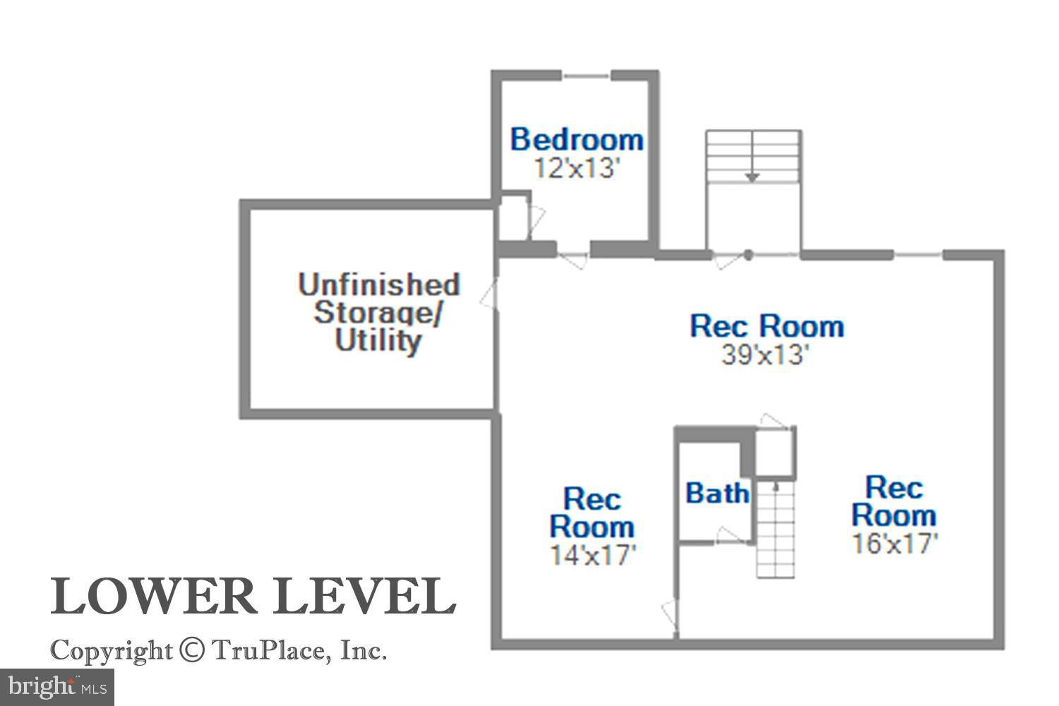 1124 Bay Ridge Road Annapolis, MD 21403 - Photo 60 of 60 Lower Level Floor Plan