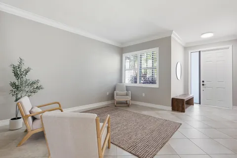 wooden floor and chair in a room