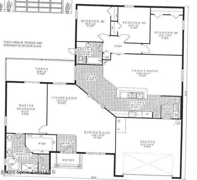 1952 Gloria Circle Palm Bay, FL 32905 - Photo 47 of 47 Floorplan rendering from builder