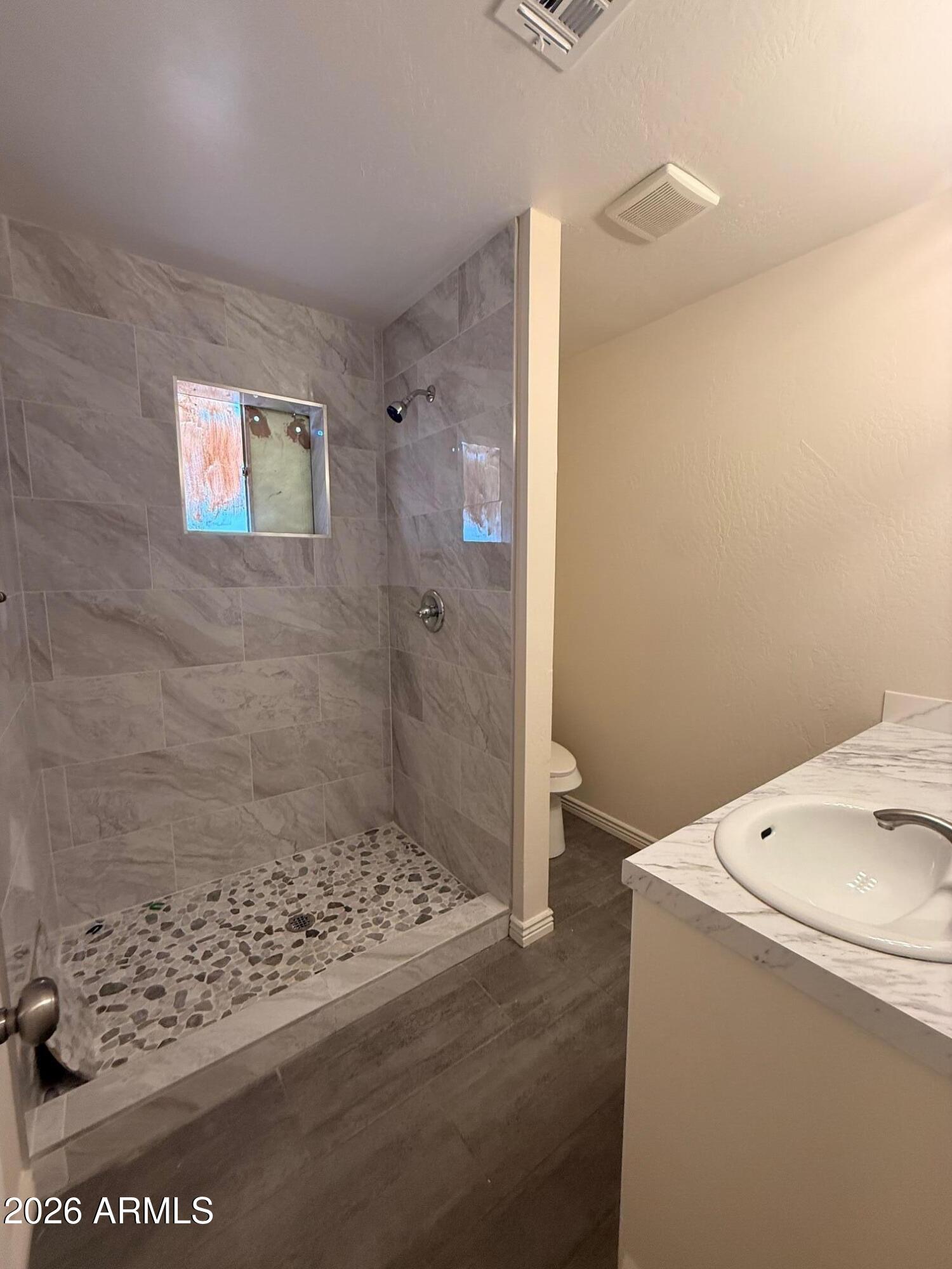 135 Rex Avenue Apache Junction, AZ 85120 - Photo 25 of 27 a bathroom with a shower and sink