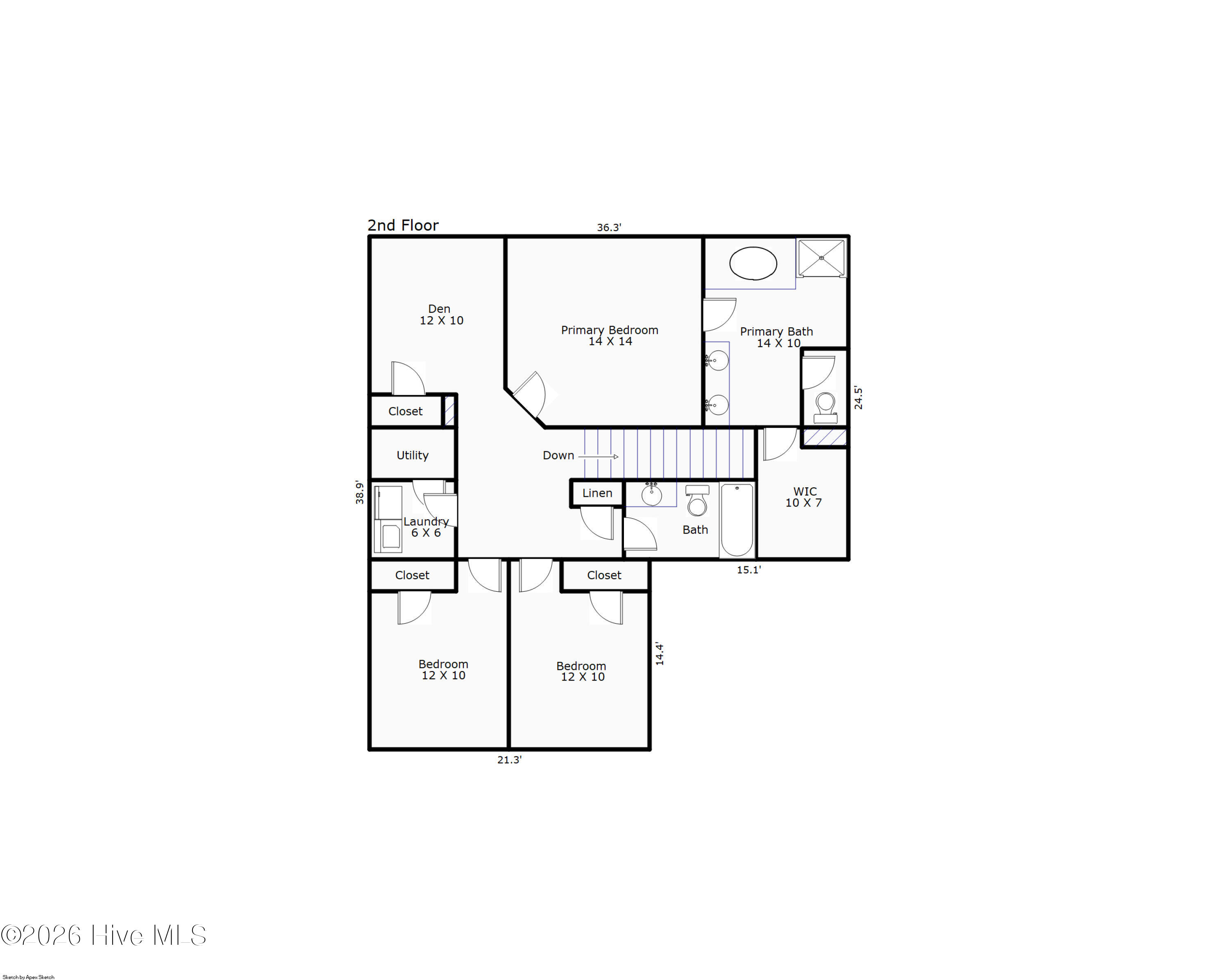 102 Tralee Place Holly Ridge, NC 28445 - Photo 53 of 66 23264 - 102 Tralee Place-2nd Floor