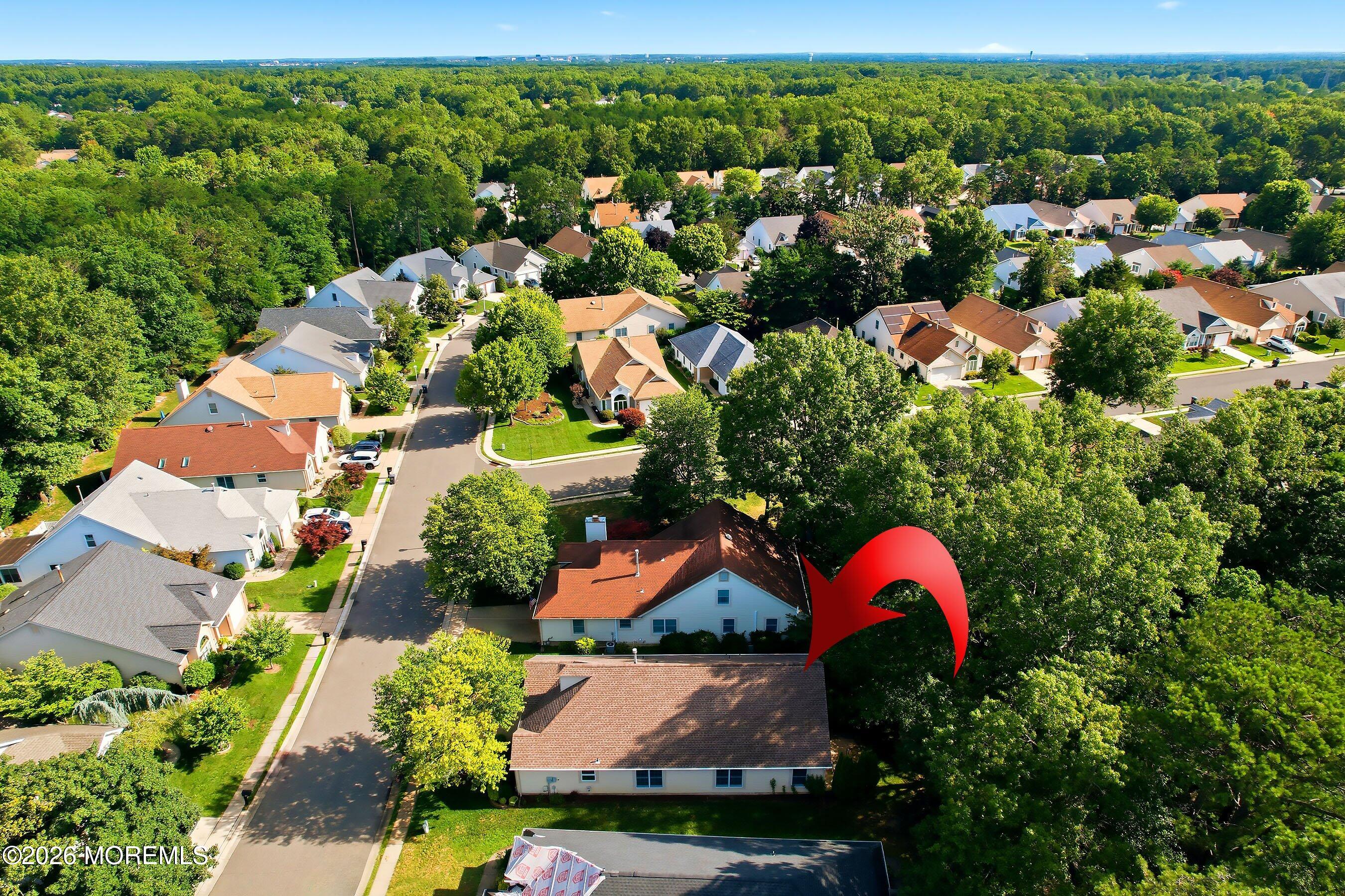1579 Goldspire Road Toms River, NJ 08755 - Photo 33 of 43 24-Right Side Aerial with Arrow