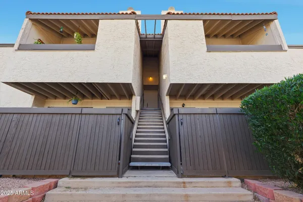 a view of walk in balcony with wooden floor