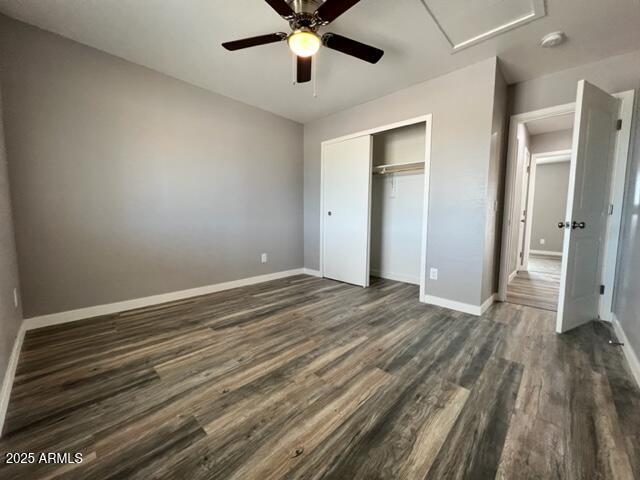 4552 North Loring Road Casa Grande, AZ 85194 - Photo 17 of 48 a view of a livingroom with wooden floor and a ceiling fan